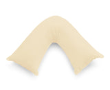 1000TC Premium Ultra Soft V SHAPE Pillowcase - Yellow Cream