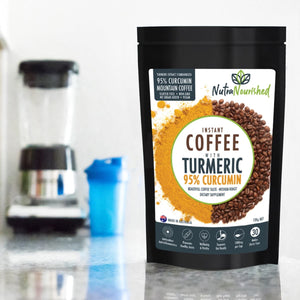 Instant Coffee with 95% Pure Organic Curcumin - Turmeric Extract Powder (1,000mg)