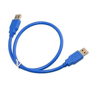 Fast USB 3.0 Super Speed Data Connection Cable Type A Male to A Male M-M Cord