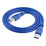 Fast USB 3.0 Super Speed Data Connection Cable Type A Male to A Male M-M Cord
