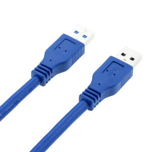 Fast USB 3.0 Super Speed Data Connection Cable Type A Male to A Male M-M Cord