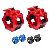 2/4PCS 50mm Barbell Clamp Collar Clip Olympic Weightlifting Lift Spring Lock