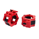 2/4PCS 50mm Barbell Clamp Collar Clip Olympic Weightlifting Lift Spring Lock