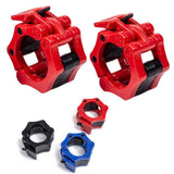 2/4PCS 50mm Barbell Clamp Collar Clip Olympic Weightlifting Lift Spring Lock