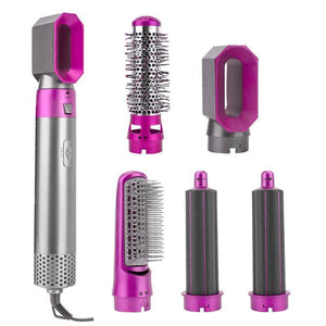 5 IN 1 Hair Dryer Brush Hot Comb Air Volumizer Curler Straightener Curling Style