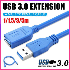 Super Speed Cable USB 3.0 Male to Female Data Extension Cord PC Mining Laptop