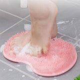 Foot Back Body Scrubber Massager Pad Shower Bath Exfoliating Brush Cleaning Mat