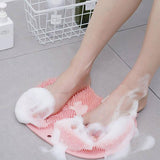Foot Back Body Scrubber Massager Pad Shower Bath Exfoliating Brush Cleaning Mat