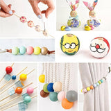 50 x 30mm Round Wood Bead Natural Unpainted Unfinished Wooden Beads Ball Spacer