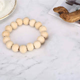 50 x 30mm Round Wood Bead Natural Unpainted Unfinished Wooden Beads Ball Spacer