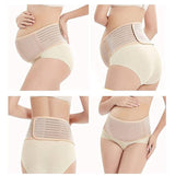 Pregnancy Belly Band Breathable Maternity Belt Back Pelvic Support Beige