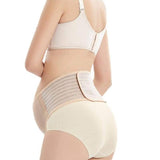 Pregnancy Belly Band Breathable Maternity Belt Back Pelvic Support Beige