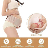 Pregnancy Belly Band Breathable Maternity Belt Back Pelvic Support Beige