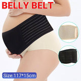 Pregnancy Belly Band Breathable Maternity Belt Back Pelvic Support Beige