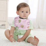 3X Baby Bibs Set Waterproof 100% Cotton Soft Kid Boy Girl Gift Adjustable 0-1yr