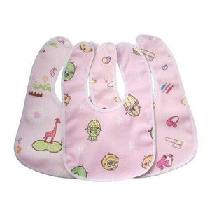 3X Baby Bibs Set Waterproof 100% Cotton Soft Kid Boy Girl Gift Adjustable 0-1yr