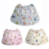 3X Baby Bibs Set Waterproof 100% Cotton Soft Kid Boy Girl Gift Adjustable 0-1yr