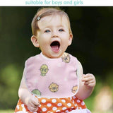 3X Baby Bibs Set Waterproof 100% Cotton Soft Kid Boy Girl Gift Adjustable 0-1yr