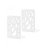 1 Pair Decorative Metal Bookends Heavy Duty Book Holder