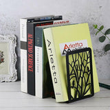 1 Pair Decorative Metal Bookends Heavy Duty Book Holder