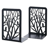 1 Pair Decorative Metal Bookends Heavy Duty Book Holder