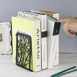 1 Pair Decorative Metal Bookends Heavy Duty Book Holder