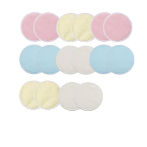 Bamboo Reusable Breast Pads Nursing Breastfeeding Plain Washable Pack of 8/16PCS