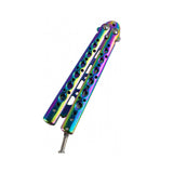 Csgo Rainbow Butterfly Knife Metal Folding Practice Trainer Training Tool