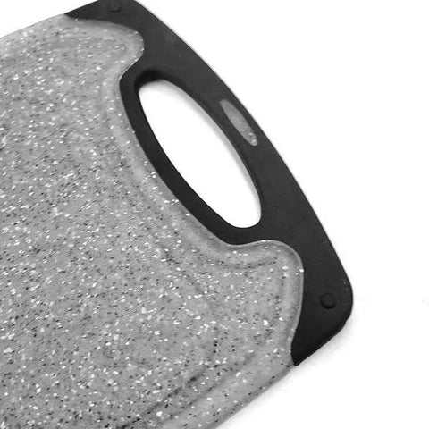 Plastic Chopping Board Cutting Boards Set for Kitchen Juice Groove Black Marble
