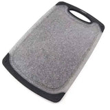 Plastic Chopping Board Cutting Boards Set for Kitchen Juice Groove Black Marble