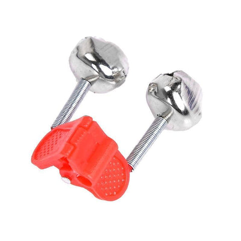 Up To 100PCS Best Bite Clip Fishing Alarm Bells Plastic Ring Double Rod Hot Red