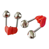 Up To 100PCS Best Bite Clip Fishing Alarm Bells Plastic Ring Double Rod Hot Red