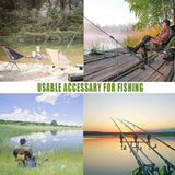 Up To 100PCS Best Bite Clip Fishing Alarm Bells Plastic Ring Double Rod Hot Red