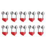 Up To 100PCS Best Bite Clip Fishing Alarm Bells Plastic Ring Double Rod Hot Red