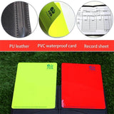 New Sport Football Soccer Referee Wallet Notebook with Red Card and Yellow Card