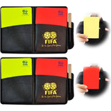 New Sport Football Soccer Referee Wallet Notebook with Red Card and Yellow Card