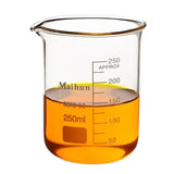 7PCS/Set Low Form Glass Beaker 5ml-250ml Borosilicate Measuring Lab Glassware