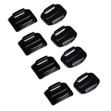 8Pcs Flat Curved Adhesive Mount Helmet Accessories For Gopro Hero 8/7/2 /3+/6/5