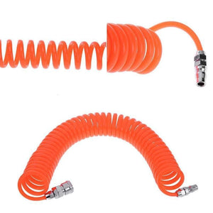 6m Coil Air Compressor Hose Recoil Hose 5mm x 8mm PU with Nitto Style Fittings