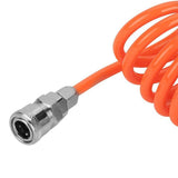 6m Coil Air Compressor Hose Recoil Hose 5mm x 8mm PU with Nitto Style Fittings