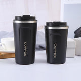 Insulated Coffee Mug Vacuum Travel Cup Thermal Stainless Steel Flask Reusable