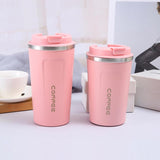 Insulated Coffee Mug Vacuum Travel Cup Thermal Stainless Steel Flask Reusable