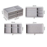 3Tier Acrylic Jewelry Organizer Box Display Drawer Case Earring Necklace Storage