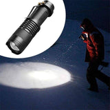 5/10x Mini Q5 LED Flashlight Torch Adjustable Focus Zoom Light Lamp 1200LM
