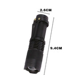 5/10x Mini Q5 LED Flashlight Torch Adjustable Focus Zoom Light Lamp 1200LM