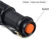 5/10x Mini Q5 LED Flashlight Torch Adjustable Focus Zoom Light Lamp 1200LM