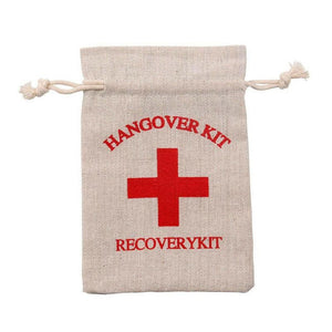 10x Rustic Muslin Hangover Recovery Bags for Hens & Engagement Parties