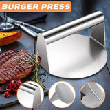Burger Press Meat Smasher Hamburger Steak No-Rust for Griddle Accessory BBQ Home