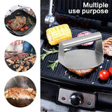 Burger Press Meat Smasher Hamburger Steak No-Rust for Griddle Accessory BBQ Home