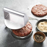 Burger Press Meat Smasher Hamburger Steak No-Rust for Griddle Accessory BBQ Home